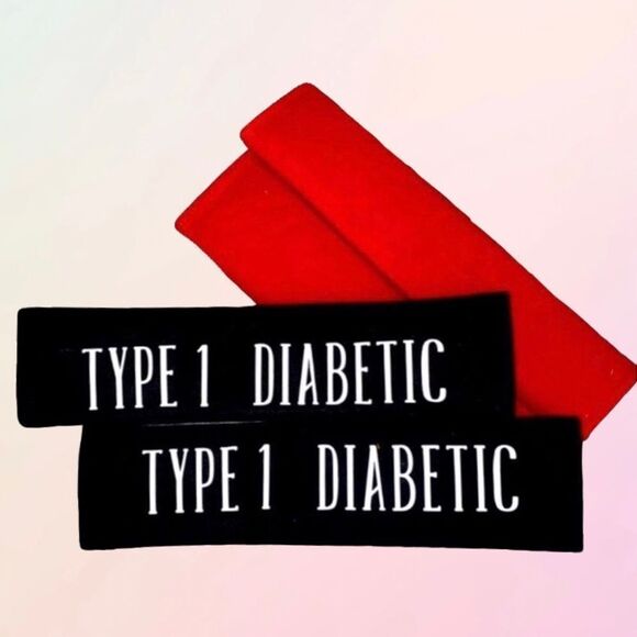 Custom, Medical Alert, Red & Black, Seat Beat Strap Cover, 2Pack, NEW - Picture 13 of 13